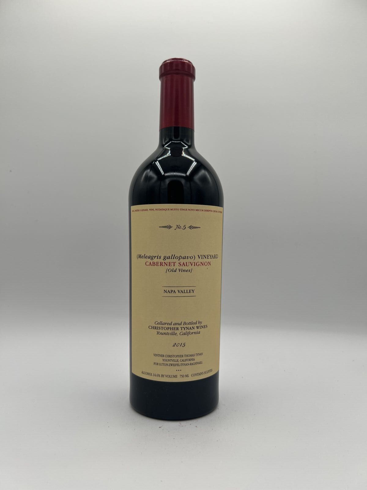 2015 Christopher Tynan Wines Meleagris Gallopavo Vineyard Cabernet Sauvignon